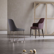 Anna Chair with armrest (wooden baseboard)