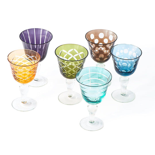 Cuttings Wine Glasses Set of 6