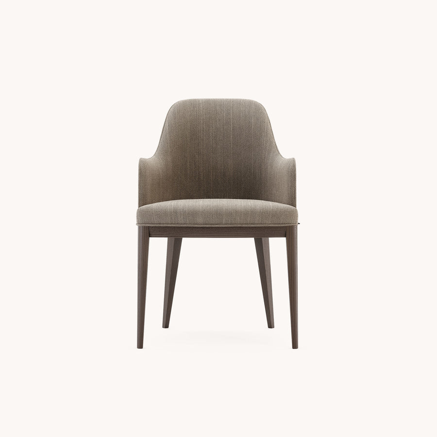 Anna Chair with armrest (wooden baseboard)