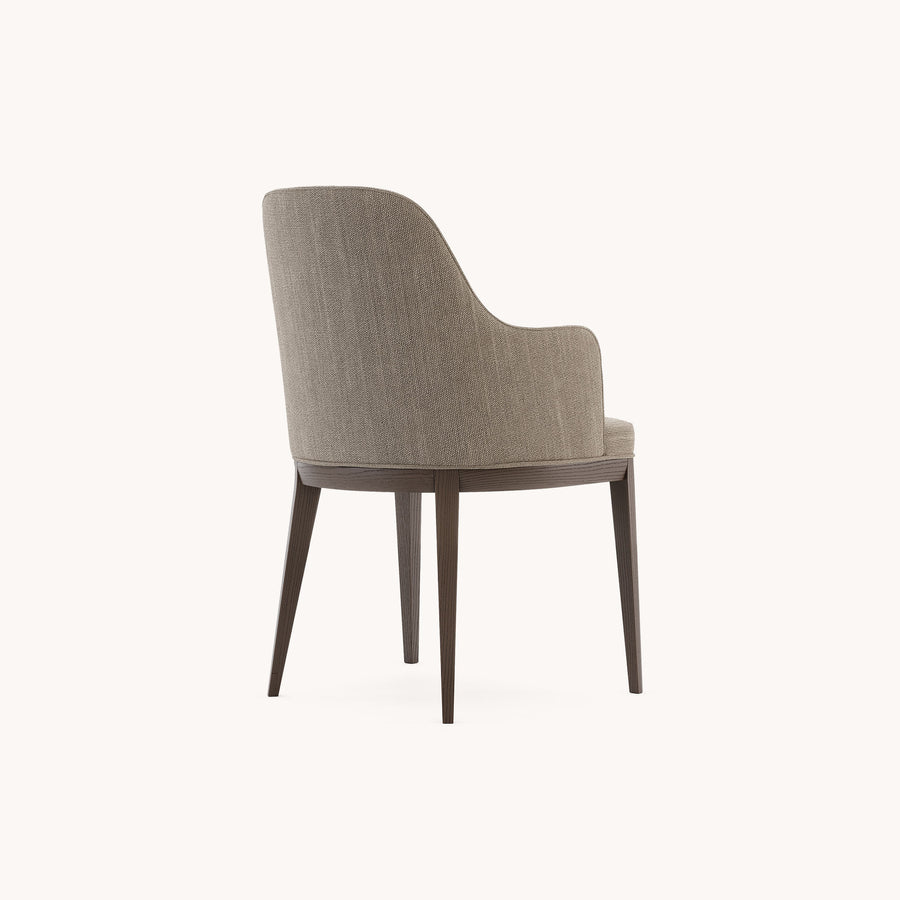 Anna Chair with armrest (wooden baseboard)
