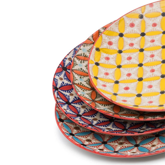 Hippy Side Plates set of 4
