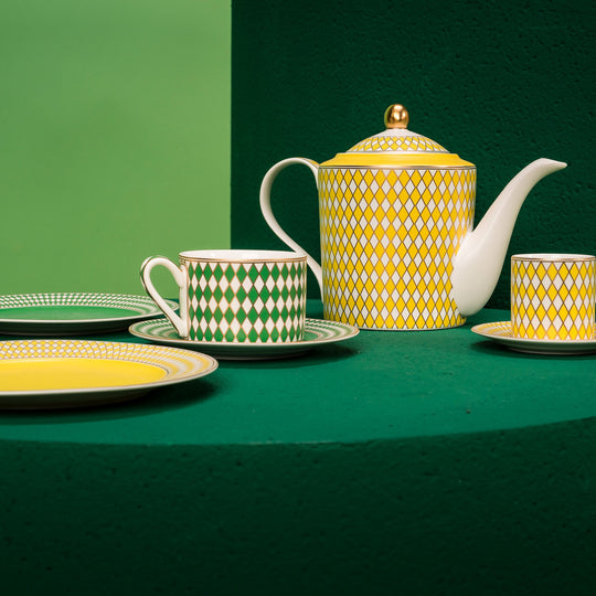 Chess Teacups Set of 4