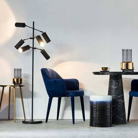 Smoked Gold Lobby Vase - S