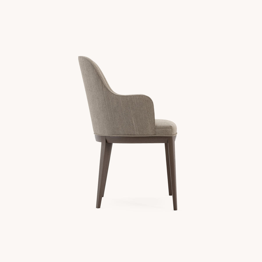 Anna Chair with armrest (wooden baseboard)
