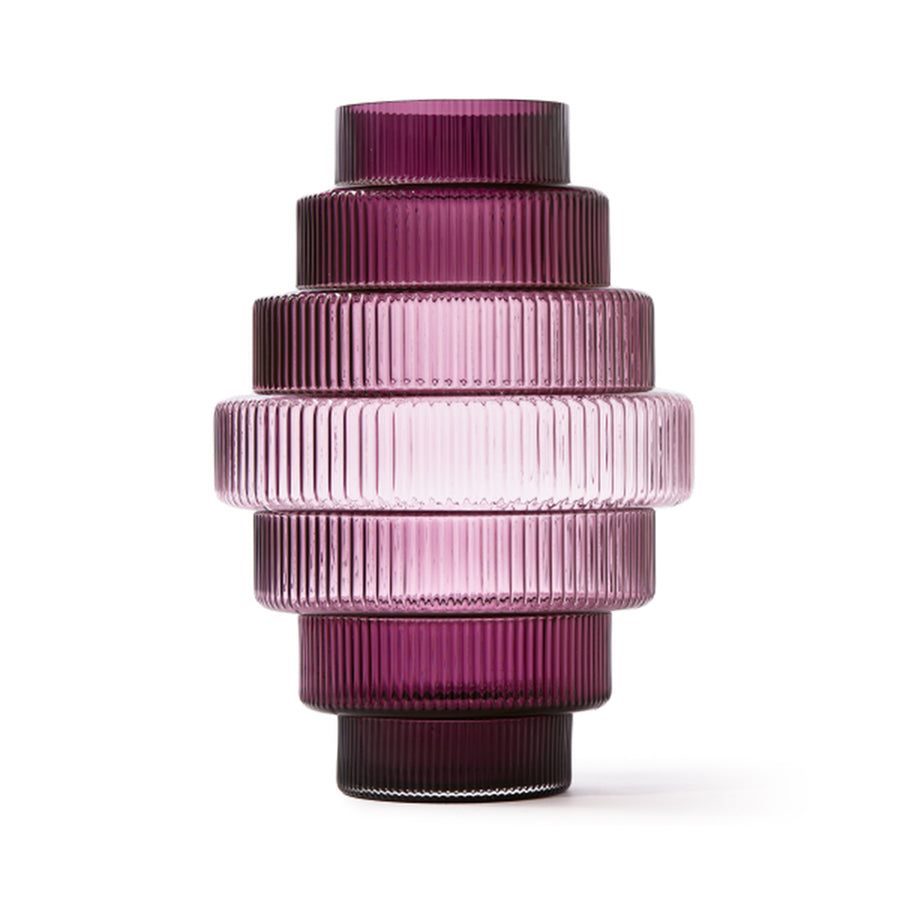 Steps Vase Purple - L