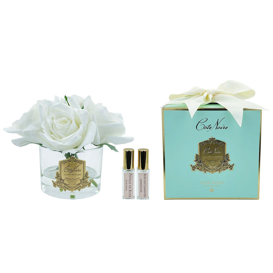 Touch 5 Roses - Ivory white - Jade Tiffany Box