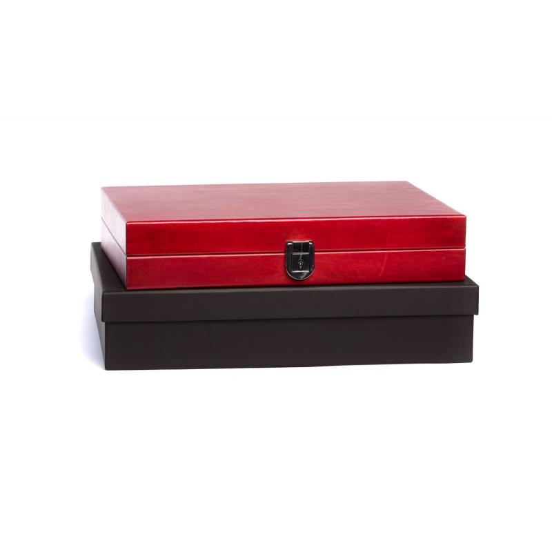 Louis - Backgammon Medium Patina Leather
