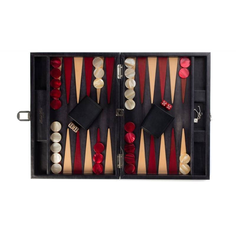 Louis - Backgammon Medium Patina Leather