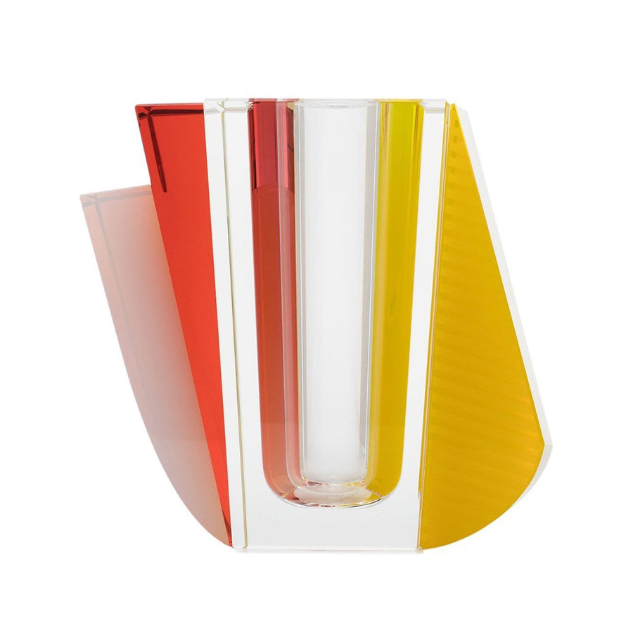 Raleigh Vase Neon Yellow/Clear/Orange/Milk
