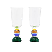 Pair of Ascot Tall Crystal Glass