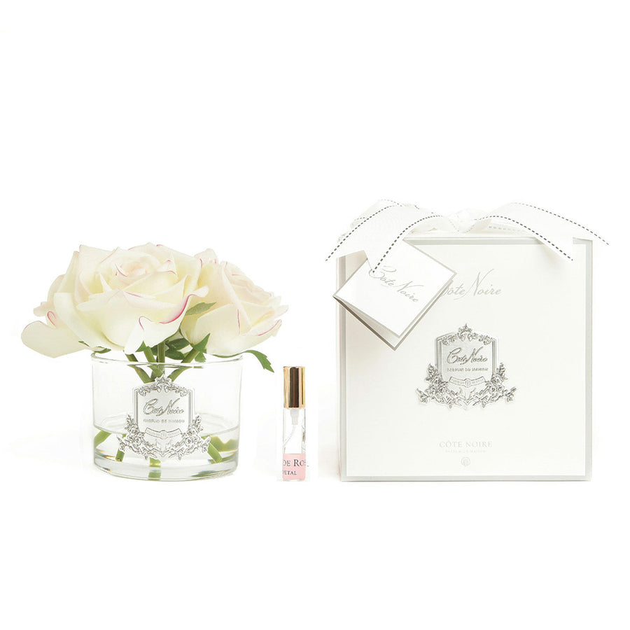 Touch 5 Roses - Pink blush - White Box