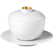 Zen Tea Cup with Lid & Saucer